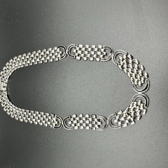 Vintage like new silver tone chain necklace - Picture 3 of 8